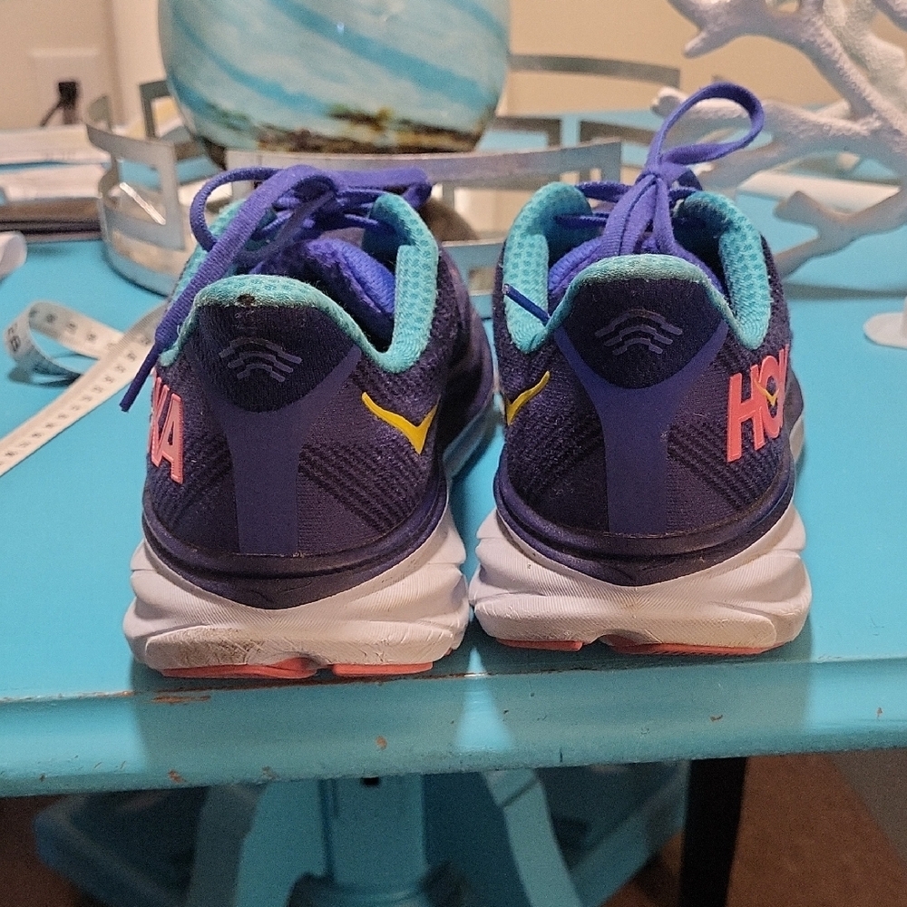 Hoka Women's Purple and Teal Athletic Shoes - Picture 3 of 8